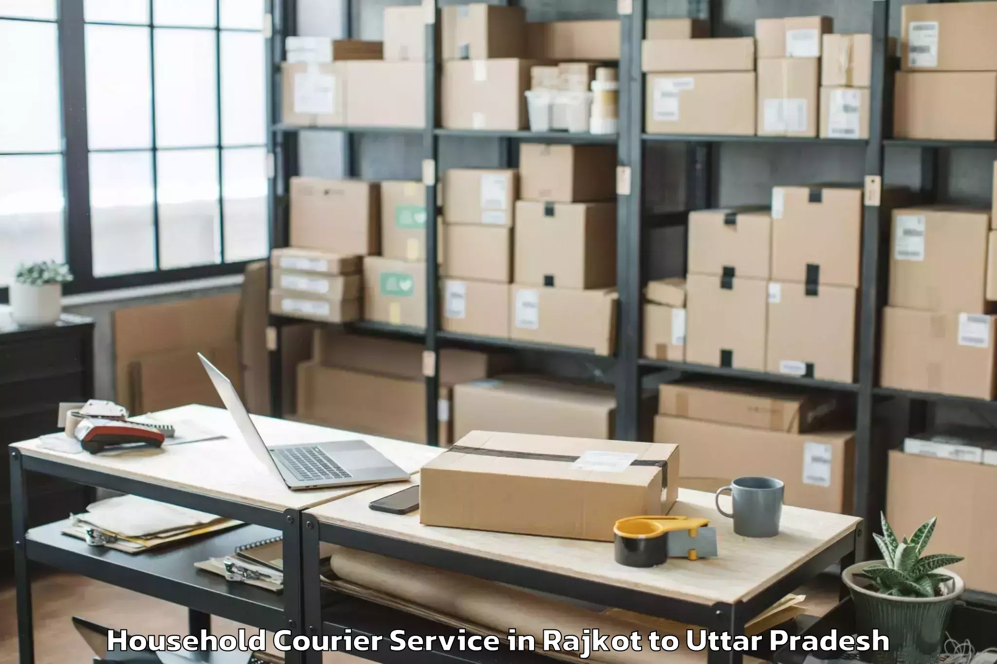 Leading Rajkot to Jewar Household Courier Provider